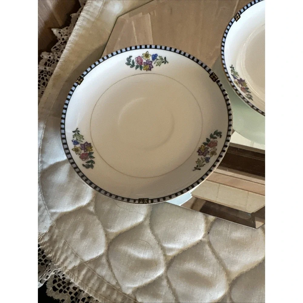 Noritake Sheridan Pattern # 69533 2 Saucers Only 5‎ 1/2